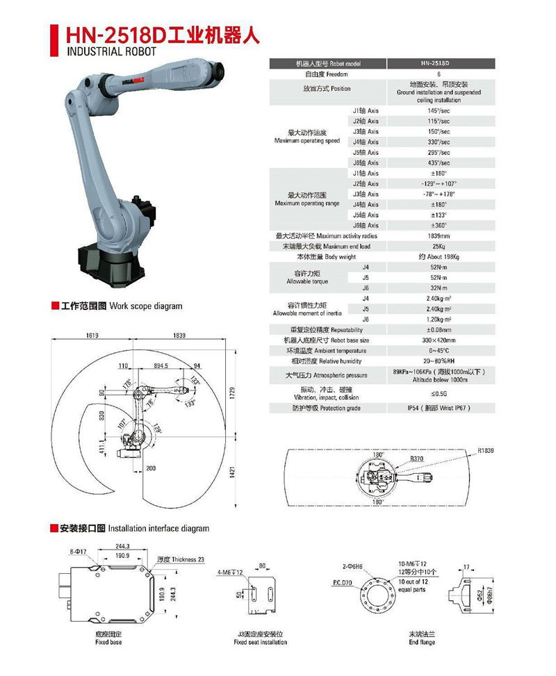 HN-2518D工业机器人